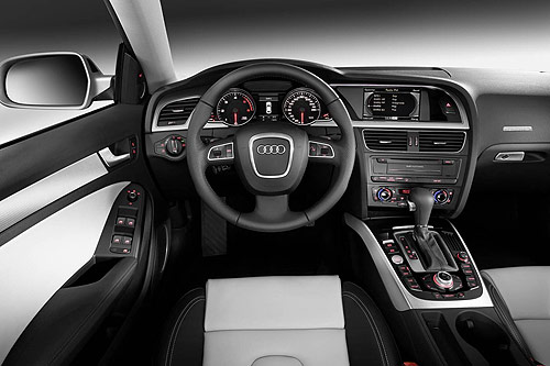 The driver's controls for the new Audi A5 Sportback