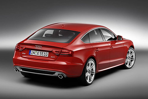 The rear of the new Audi A5 Sportback