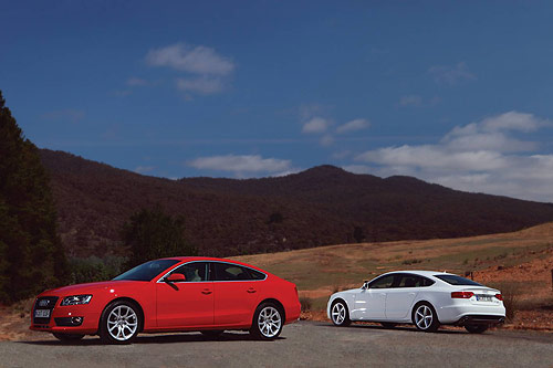 Side view of the Audi A5 Sportback