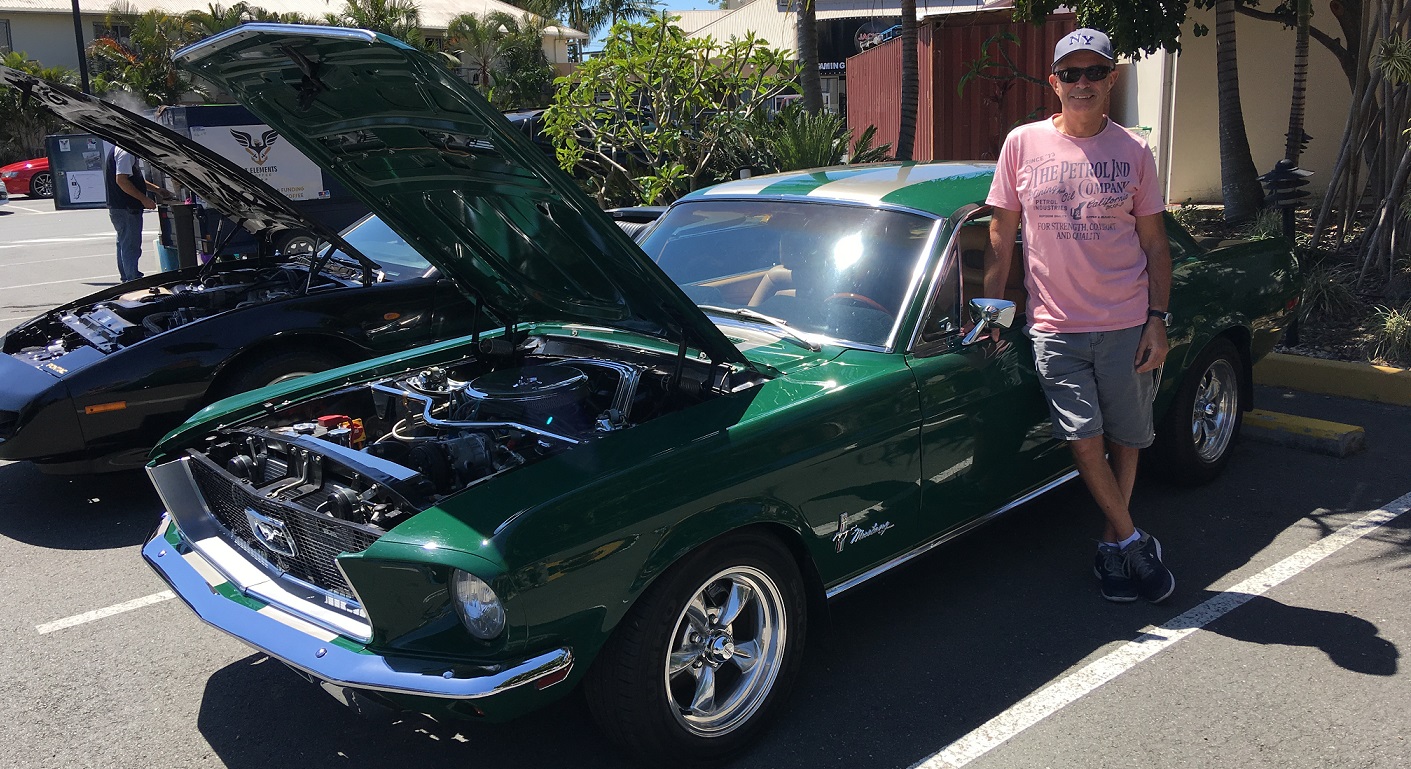 Green 1968 Mustang Hardtop at September Auto Classic Show